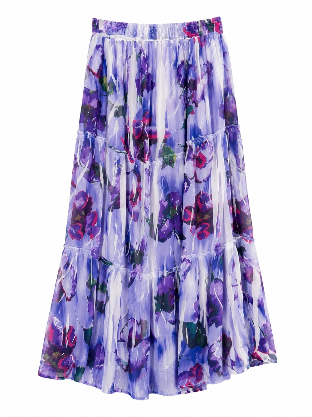 Venezia 14/16 Lane Bryant Purple Floral Maxi Skirt